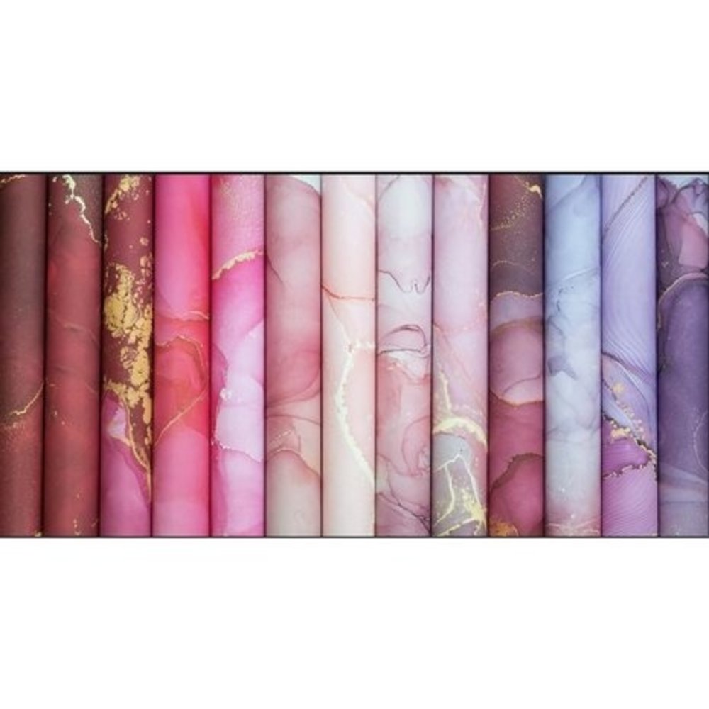 Craft Consortium Essential Craft Papers 6x6 Inch Paper Pad Ink Drops Rose (CCEPAD022B)