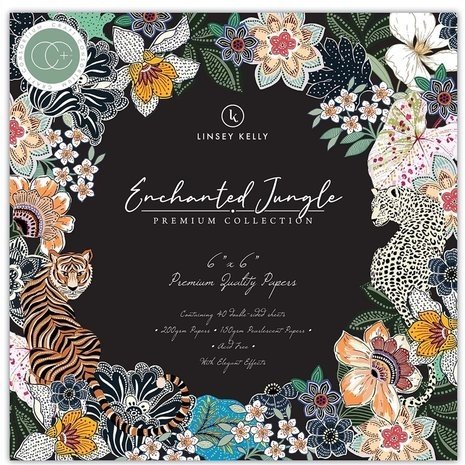 Craft Consortium Enchanted Jungle 6x6 Inch Paper Pad (CCPPAD036B) Craft Consortium Enchanted Jungle 6x6 Inch Paper Pad (CCPPAD036B)