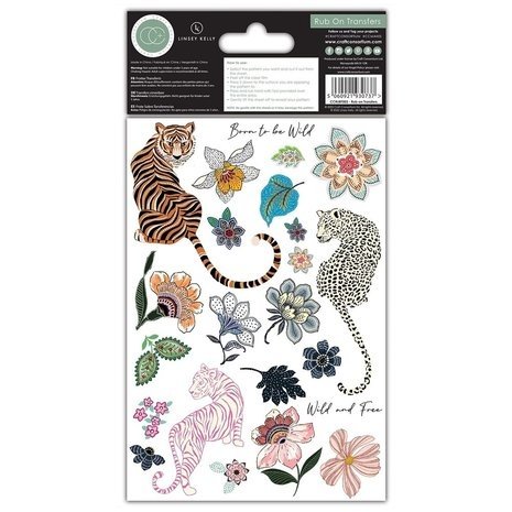 Craft Consortium Enchanted Jungle Rub-on Transfers (CCRUBT003)