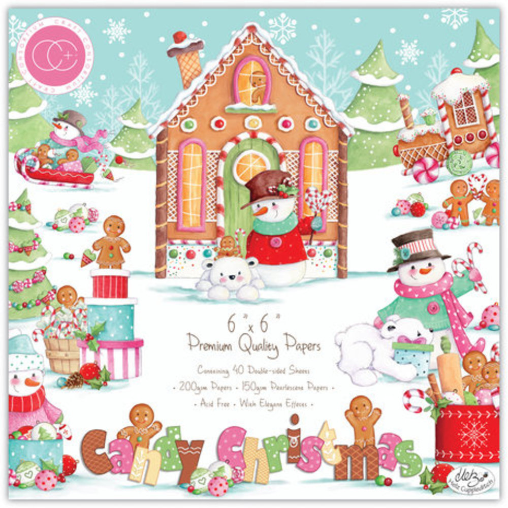 Craft Consortium Candy Christmas 6x6 Inch Paper Pad (CCPPAD037B) Craft Consortium Candy Christmas 6x6 Inch Paper Pad (CCPPAD037B)