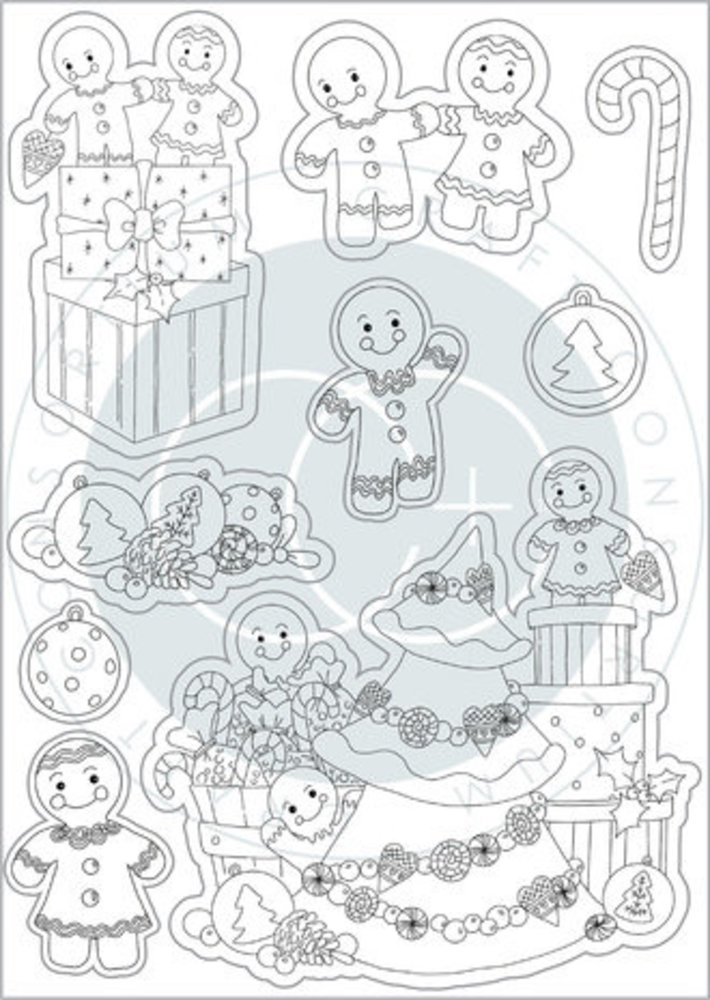 Craft Consortium Candy Christmas Clear Stamps Decorate (CCSTMP081) Craft Consortium Candy Christmas Clear Stamps Decorate (CCSTMP081)