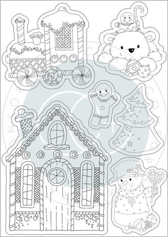 Craft Consortium Candy Christmas Clear Stamps Candy (CCSTMP082) Craft Consortium Candy Christmas Clear Stamps Candy (CCSTMP082)