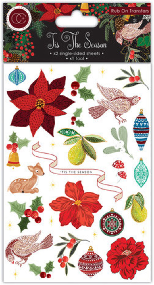 Craft Consortium Tis the Season Rub-on Transfers (CCRUBT004)