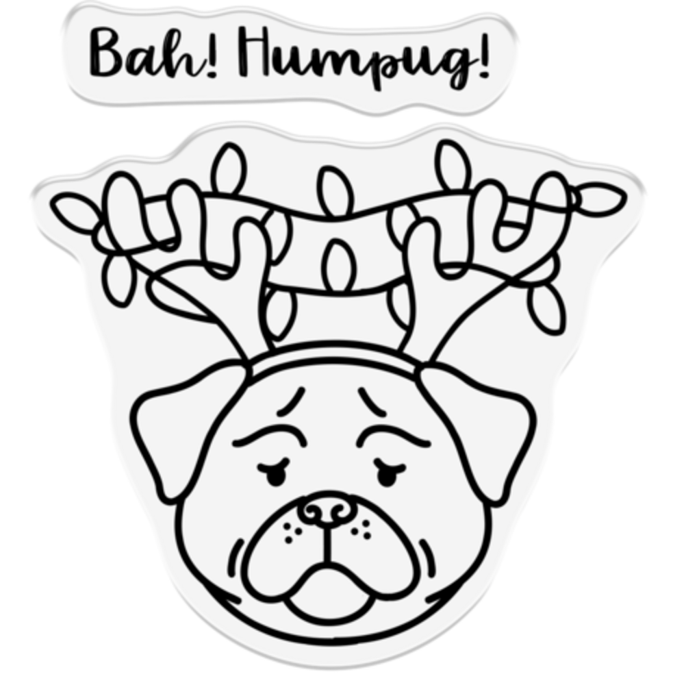 Crafter's Companion Punny Christmas Clear Stamp Bah! Humpug (CC-STP-BAHM) Crafter's Companion Punny Christmas Clear Stamp Bah! Humpug (CC-STP-BAHM)