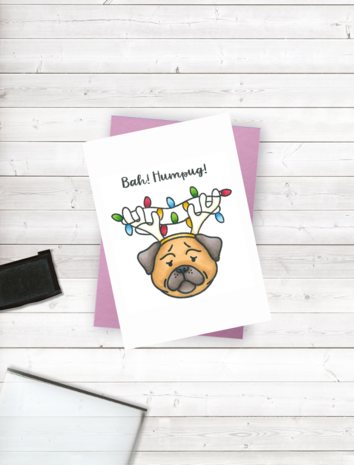 Crafter's Companion Punny Christmas Clear Stamp Bah! Humpug (CC-STP-BAHM) Crafter's Companion Punny Christmas Clear Stamp Bah! Humpug (CC-STP-BAHM)