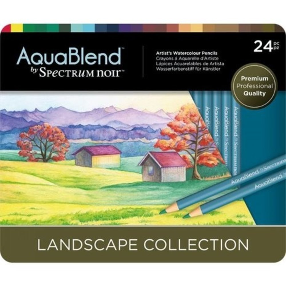 Spectrum Noir AquaBlend Pencils Landscape (24pcs) (SN-AQBL-LAN24) Spectrum Noir AquaBlend Pencils Landscape (24pcs) (SN-AQBL-LAN24)