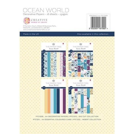 The Paper Tree Ocean World Decorative Papers (PTC1209) The Paper Tree Ocean World Decorative Papers (PTC1209)