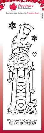 Woodware Tall Snowman Clear Stamps (FRS422) Woodware Tall Snowman Clear Stamps (FRS422)