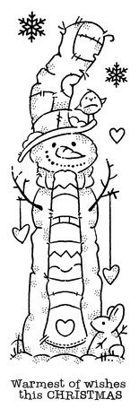 Woodware Tall Snowman Clear Stamps (FRS422) Woodware Tall Snowman Clear Stamps (FRS422)