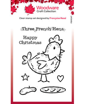Woodware French Hen Clear Stamps (FRM047) Woodware French Hen Clear Stamps (FRM047)