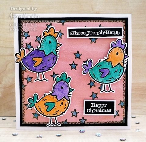 Woodware French Hen Clear Stamps (FRM047) Woodware French Hen Clear Stamps (FRM047)