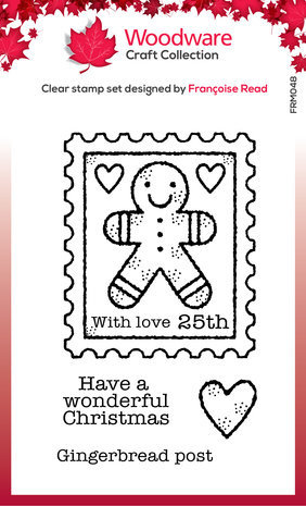 Woodware Gingerbread Stamp Clear Stamps (FRM048) Woodware Gingerbread Stamp Clear Stamps (FRM048)