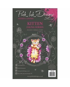 Pink Ink Designs Fauna Series Kitten A5 Clear Stamp (PI185) Pink Ink Designs Fauna Series Kitten A5 Clear Stamp (PI185)