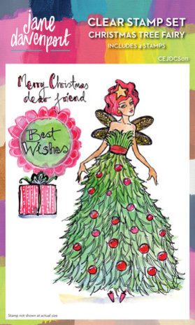 Jane Davenport Clear Stamp Christmas Tree Fairy (CEJDCS011) Jane Davenport Clear Stamp Christmas Tree Fairy (CEJDCS011)