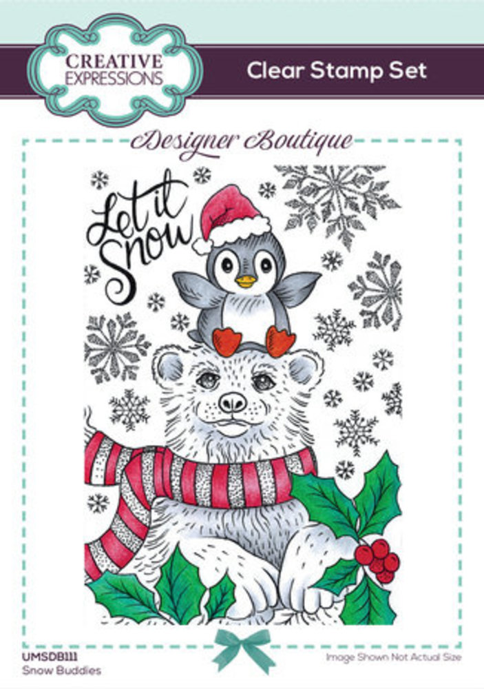 Creative Expressions Designer Boutique A6 Clear Stamp Snow Buddies (UMSDB111)