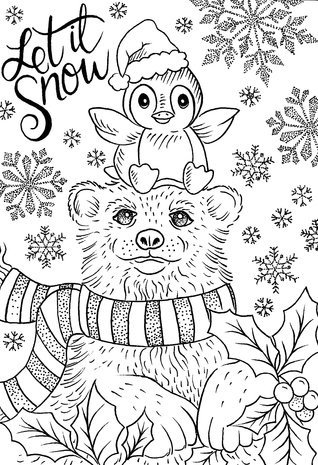 Creative Expressions Designer Boutique A6 Clear Stamp Snow Buddies (UMSDB111)
