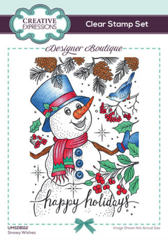 Creative Expressions Designer Boutique A6 Clear Stamp Snowy Wishes (UMSDB112) Creative Expressions Designer Boutique A6 Clear Stamp Snowy Wishes (UMSDB112)