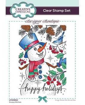 Creative Expressions Designer Boutique A6 Clear Stamp Snowy Wishes (UMSDB112) Creative Expressions Designer Boutique A6 Clear Stamp Snowy Wishes (UMSDB112)