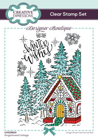 Creative Expressions Designer Boutique A6 Clear Stamp Gingerbread Cottage (UMSDB114)