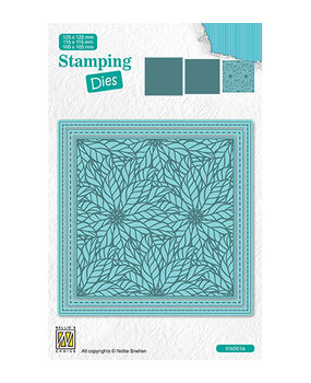 Nellie Snellen Stamping Dies Square Christmas Poinsettia (STAD016)* Nellie Snellen Stamping Dies Square Christmas Poinsettia (STAD016)*