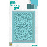 Nellie Snellen Stamping Dies Rectangle Christmas Branches with Berries (STAD018)*