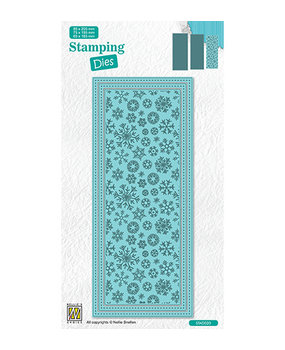Nellie Snellen Stamping Dies Slimline Christmas Snowflakes (STAD020) Nellie Snellen Stamping Dies Slimline Christmas Snowflakes (STAD020)