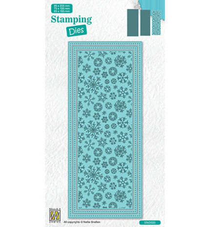 Nellie Snellen Stamping Dies Slimline Christmas Snowflakes (STAD020)