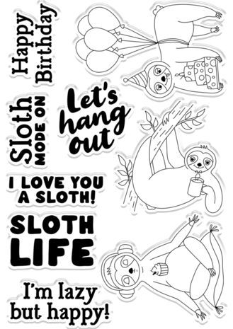 Crafter's Companion Sloth Mode On Clear Stamps (CC-CA-ST-SLMO) Crafter's Companion Sloth Mode On Clear Stamps (CC-CA-ST-SLMO)