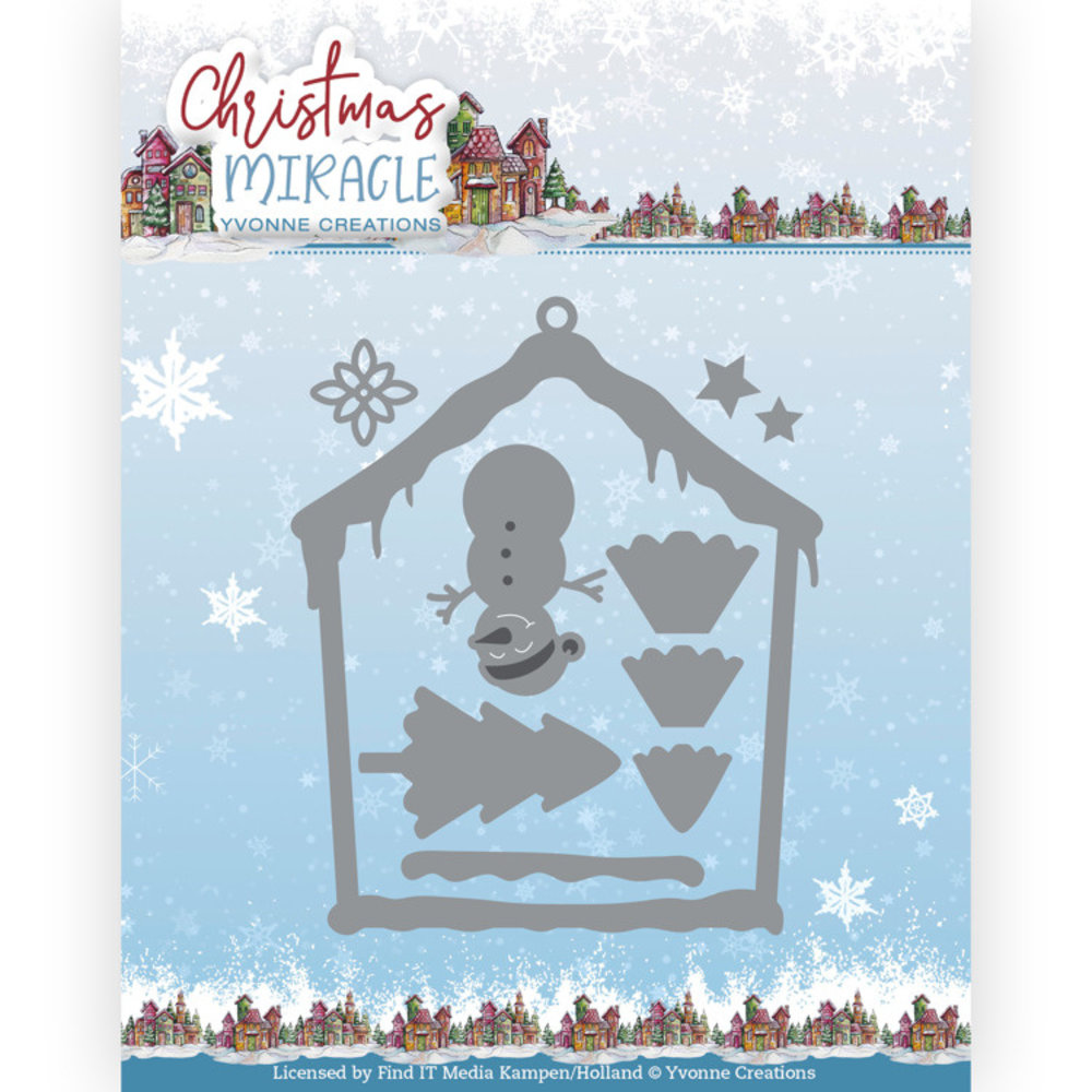 Yvonne Creations Christmas Miracle Snowman’s House Die (YCD10280) Yvonne Creations Christmas Miracle Snowman’s House Die (YCD10280)