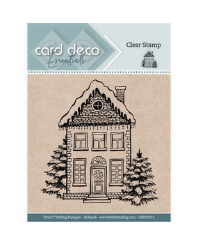 Card Deco Clear Stamp Christmas House (CDECS114)*