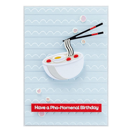 Spellbinders Warm Wishes Camper Sweet & Savory Sentiments Clear Stamp (STP-138)