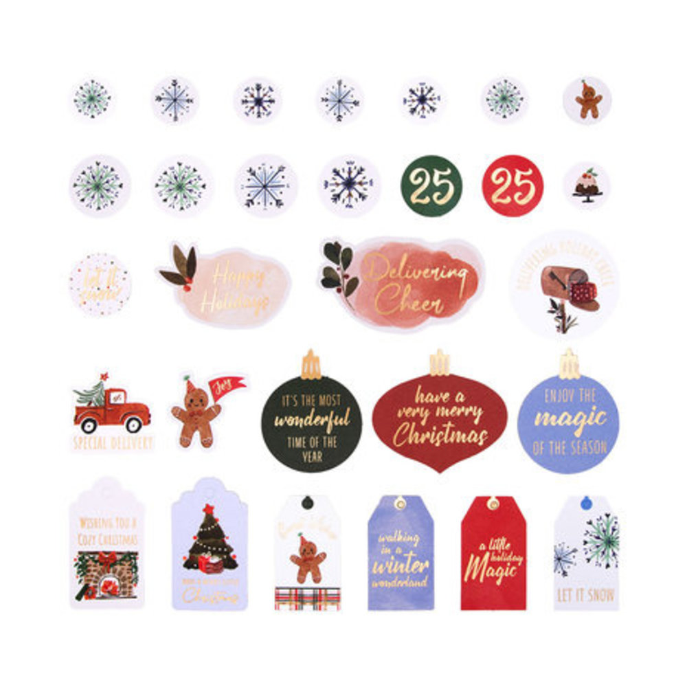 Spellbinders Winter Wonderland Printed Die Cut Sentiments (SCS-245)