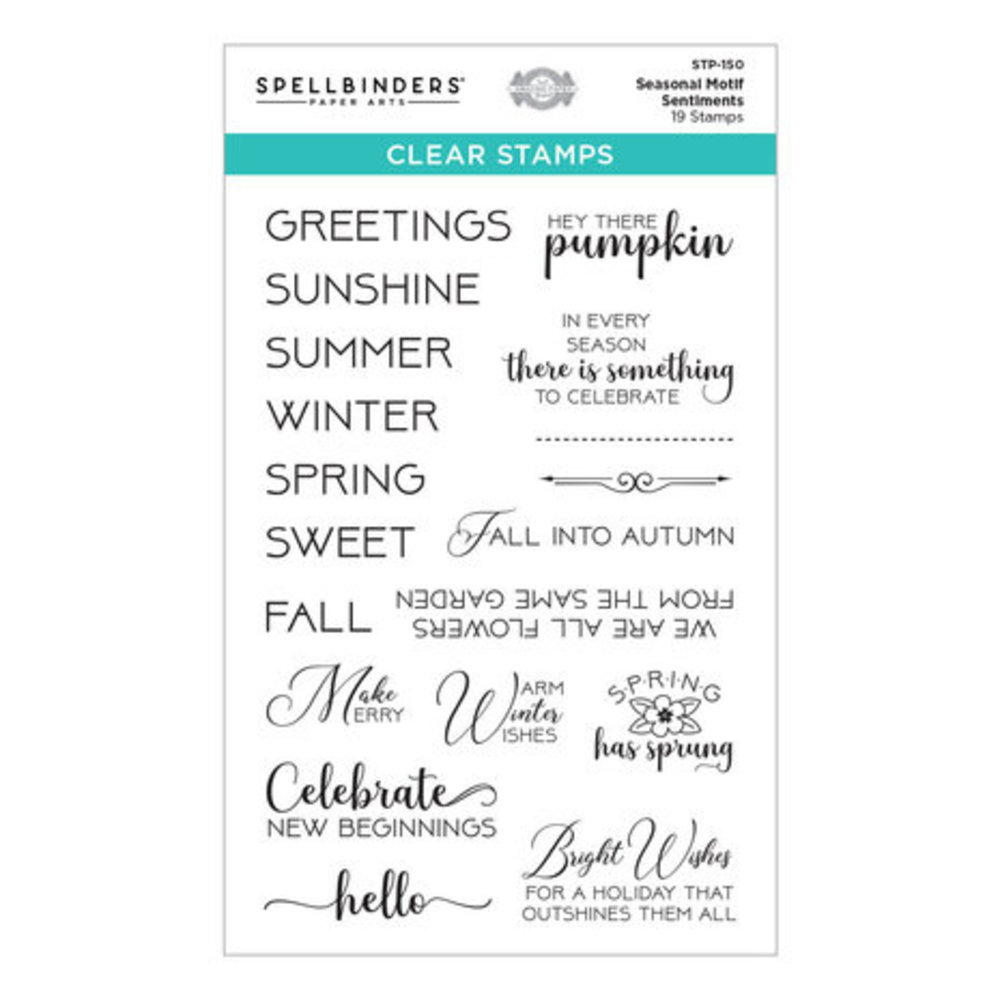 Spellbinders Seasonal Label Motifs Seasonal Motif Sentiments Clear Stamp (STP-150) Spellbinders Seasonal Label Motifs Seasonal Motif Sentiments Clear Stamp (STP-150)