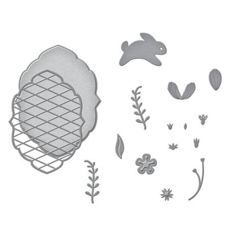 Spellbinders Seasonal Label Motifs Snijmal Spring Label Motifs (S4-1238)