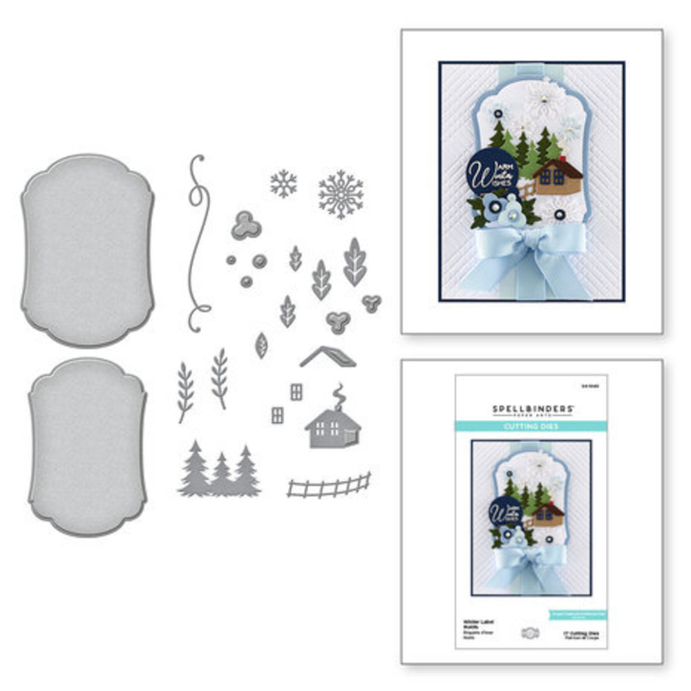Spellbinders Seasonal Label Motifs Snijmal Winter Label Motifs (S4-1240)
