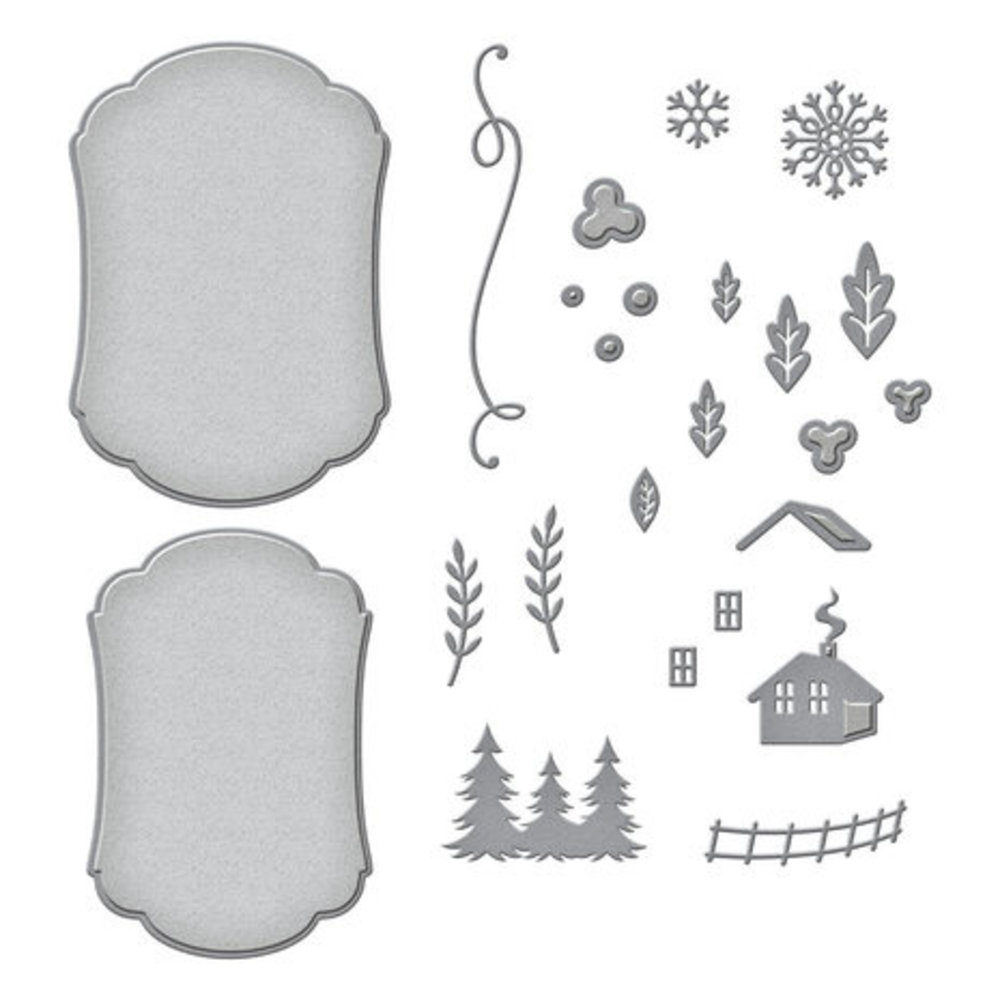 Spellbinders Seasonal Label Motifs Snijmal Winter Label Motifs (S4-1240)
