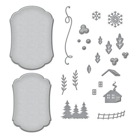 Spellbinders Seasonal Label Motifs Snijmal Winter Label Motifs (S4-1240)