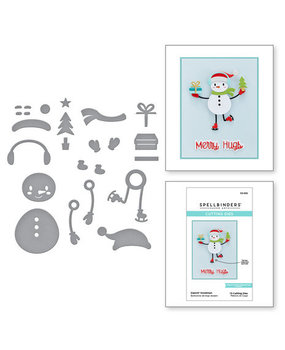 Spellbinders Tinsel Time Snijmal Dancin' Snowman (S3-455) Spellbinders Tinsel Time Snijmal Dancin' Snowman (S3-455)