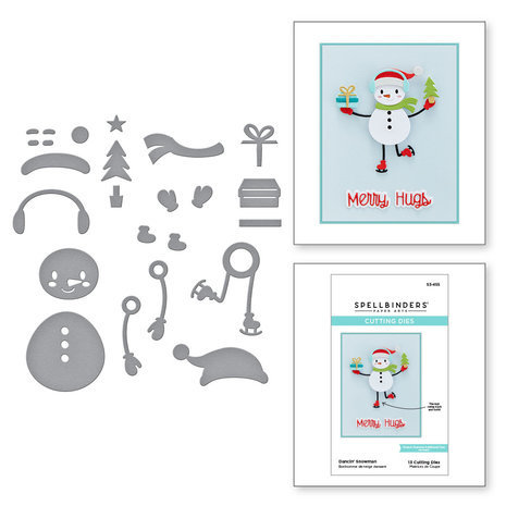 Spellbinders Tinsel Time Snijmal Dancin' Snowman (S3-455) Spellbinders Tinsel Time Snijmal Dancin' Snowman (S3-455)