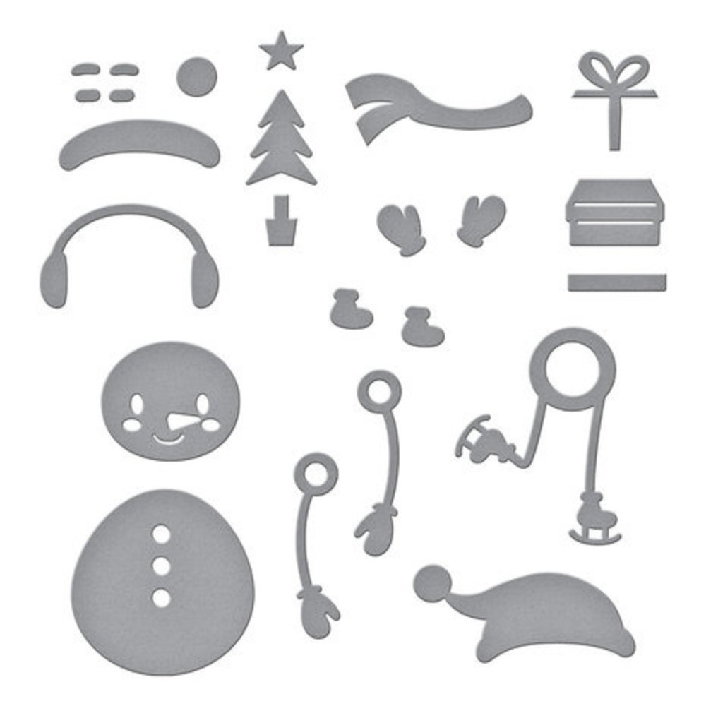 Spellbinders Tinsel Time Snijmal Dancin' Snowman (S3-455) Spellbinders Tinsel Time Snijmal Dancin' Snowman (S3-455)