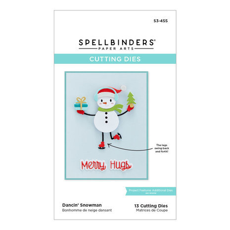 Spellbinders Tinsel Time Snijmal Dancin' Snowman (S3-455) Spellbinders Tinsel Time Snijmal Dancin' Snowman (S3-455)