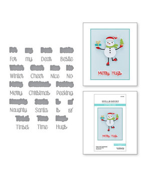 Spellbinders Tinsel Time Snijmal Sentiments (S4-1224)
