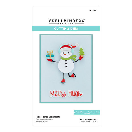 Spellbinders Tinsel Time Snijmal Sentiments (S4-1224)
