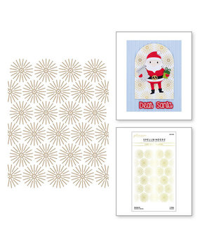 Spellbinders Tinsel Time Starburst Glimmer Hot Foil Plate (GLP-335) Spellbinders Tinsel Time Starburst Glimmer Hot Foil Plate (GLP-335)