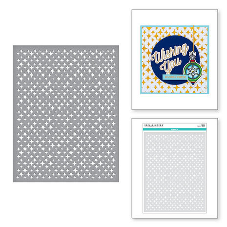 Spellbinders Gnome for Christmas A4 Twinkle Stencil (STN-027)