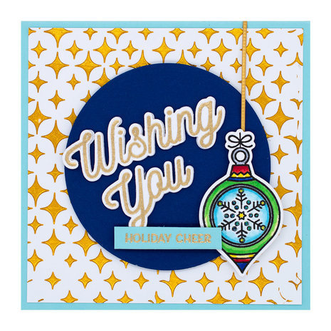 Spellbinders Gnome for Christmas A4 Twinkle Stencil (STN-027)