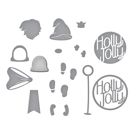 Spellbinders Gnome for Christmas Snijmal Holly Jolly Gnome (S4-1223) Spellbinders Gnome for Christmas Snijmal Holly Jolly Gnome (S4-1223)