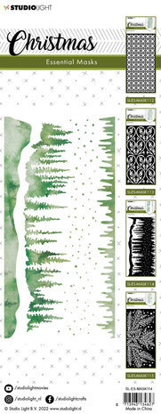 Studio Light Christmas Slimline Landscape Masking Stencil (SL-ES-MASK114) Studio Light Christmas Slimline Landscape Masking Stencil (SL-ES-MASK114)