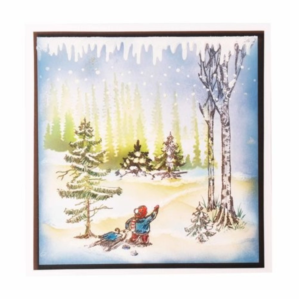 Studio Light Christmas Slimline Landscape Masking Stencil (SL-ES-MASK114) Studio Light Christmas Slimline Landscape Masking Stencil (SL-ES-MASK114)