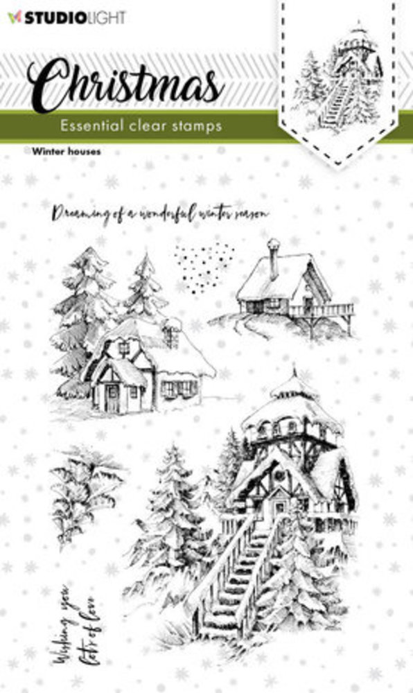 Studio Light Christmas Winter Houses Clear Stamps (SL-ES-STAMP244) Studio Light Christmas Winter Houses Clear Stamps (SL-ES-STAMP244)